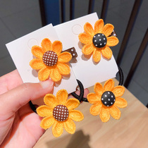Head rope female Ins Hairband Net red head hair card headdress sunflower broken hairclip edge clip Korean simple retro
