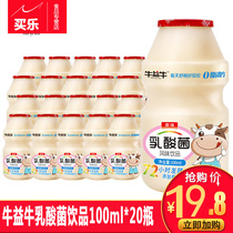 Lactic acid bacteria original drink childrens stomach power milk yogurt pure breakfast containing milk beverage whole box of probiotics 20 bottles