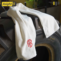 Asight custom sports sweat towel lengthened pure cotton sweat-absorbing gym female running male printed logo embroidered word
