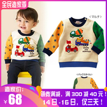 Japanese spring baby sweater cotton terry car engineering car boys and girls Children leisure sports clothes