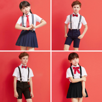 June 1 childrens performance clothes with pants set students host male and female childrens dress piano performance chorus suit summer