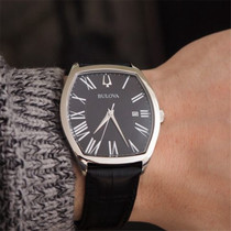 Counter Bulova Watch Bulova Barrel-shaped Vintage Casual Waterproof Quartz Mens watch 96B290