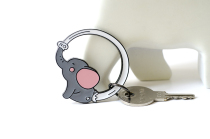 Eight Masses Society Elephant Keychain Creative Car Key Ring Chain Pendant Korean Cute Female Whale Male Gift