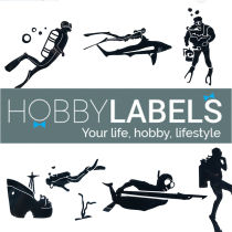 Swedish Origin Hobby Label Leisure Diving Technical Diving Free Diving Theme 3D Stereo Car Stickers