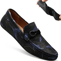 Mens shoes 2020 new mens casual leather shoes and Korean edition of the trend of a lazy soft soy bean shoes