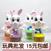 Children and children on the chain string drumming rabbit on the winding educational toys beating the drum stall wholesale Kindergarten Gifts
