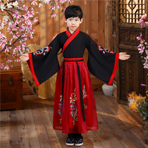 Hanfu boys childrens ancient clothes four-season Chinese performance to serve as superfairy fairy floating comfort in the style of the class