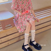 LET ME SEE summer new thin breathable butterfly socks pure socks female Japanese cute ins Tide college style