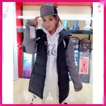 VOLCOM thickened veneer ski suit womens black ELIAS PUFF DOWN high end 3190