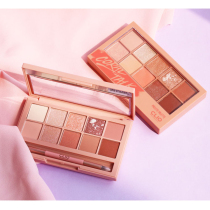 Korean CLIO Coleo earth color pearlescent matte warm orange powder ten-color eyeshadow plate lasting non-dizzy makeup