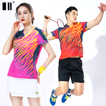 Single Double Number Summer Badminton Suit Short Sleeve Sportswear Womens Suit Skirt Pants Tennis Suit Table Tennis Suit Male Shorts