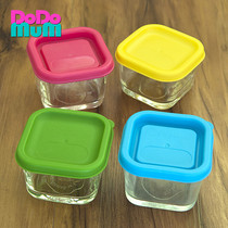 American small green bud food box Childrens storage box snack box baby baby glass frozen frozen fresh tableware