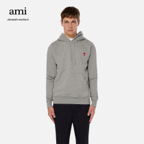 Ami Paris Mens Ami de Coeur Red Heart Hooded Sweatshirt