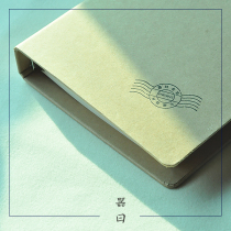 The book shop postmark notebook 6 hole loose-leaf notebook notebook notebook Kraft paper cover A5 size spot