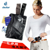 Imported deuter portable passport bag Travel travel close-fitting hidden anti-theft belt small hanging bag RFID card cover