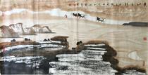 Zhou Zunsheng Tianshan trip famous handwriting calligraphy and painting authentic collection celebrity landscape painting and calligraphy promotion