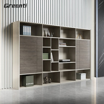 Getai office file cabinet Wooden simple modern bookcase Data cabinet Double door office file storage cabinet