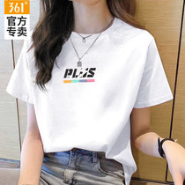 361 sports t-shirt womens 2021 summer new explosive regular casual and comfortable top wild round neck breathable short sleeve