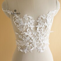 Taiwan new ivory white cloth industry s13 handmade accessories white lace lace to flower flower applique cloth
