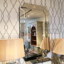 Modern simple mirror home entrance decoration mirror Bathroom mirror Bathroom wash mirror Dressing makeup mirror Custom