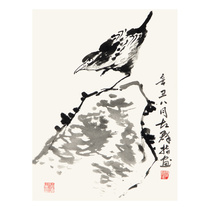 New product left group Flower Bird Middle Hall Chinese and American Association of Chinese Painter Painting Flowers and Bird Painter Calligraphy True of the Collection