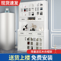 Dining side cabinet Modern simple kitchen cupboard Living room wall household storage wine cabinet One shelf Tea side cabinet