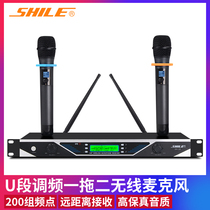Lion music SH18 U segment wireless microphone one for two professional KTV conference stage performance Home K song microphone