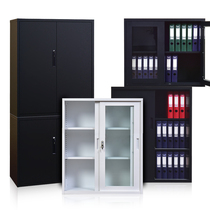 Office iron low cabinet Steel office cabinet Glass door locker A4 data cabinet File cabinet lockable file cabinet