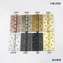 Stainless steel black mute 5 inch 4 inch hinge golden hardware accessories doors and windows wooden doors cascades 5*3*3 0