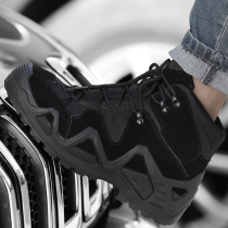 Outdoor winter ultra-light combat boots cowhide tactical boots men non-slip combat training boots light leather high climbing shoes