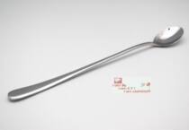 Super exquisite import and export stainless steel latte coffee long spoon boutique long coffee more Baoxi flat handle stirring spoon