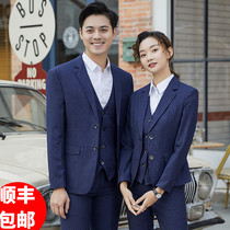 High-end custom men and women with the same professional suit suit 2021 new president business formal white-collar work uniform