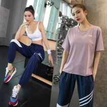  Yoga clothes professional high-end summer fashion net red quick-drying beginner gym morning running clothes sports suit women