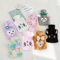 (1 piece) cute plush flush rubber warm hot water bag can be torn down