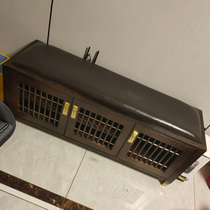 Household new Chinese-style breathable door changing shoe cabinet entrance hall light luxury partition locker home can sit on solid wood leather shoe stool