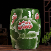 Jingdezhen ceramic rice tank sealed rice storage box 20kg 30kg 50kg moisture-proof insect household flour rice bucket