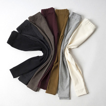 Korean version of the girl leggings foreign style autumn 2021 new medium and large childrens elastic pants childrens fashionable outer wear small pants
