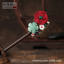 Folk style original headwear ancient hair ornaments National style jade accessories ancient hair hairpin jewelry women