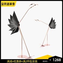 Danish designer Nordic bedroom floor lamp post-modern creative personality ostrich LED exhibition hall living room floor lamp