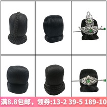 Studio costume wig childrens bun ancient style son knight woman meatball head costume hair bag scholar same wig bag