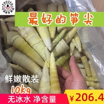 Quick-frozen thunder shoots tender bamboo shoot tips Hotel special tender shoot tips 10kg pieces Whole box of Jiangsu Zhejiang Shanghai and Anhui
