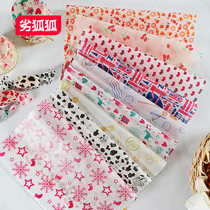 Bad Fox sandwich wrapping paper Hamburger wax paper food oil-proof paper baking oil paper Bento cake box tray paper