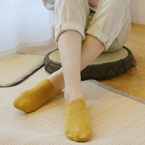 HENNYRUE combed cotton color cotton boat Socks Socks children invisible socks leisure students non-slip