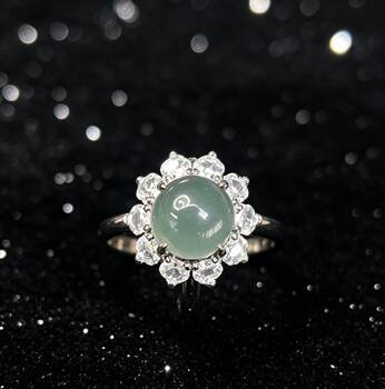 Natural grade a jadeite egg ring