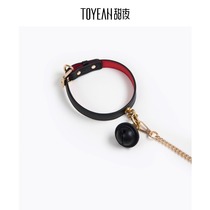 Sweet night flagship store leather bell collar SM sex toys flirting couple sex affairs male and female slave training orgasm