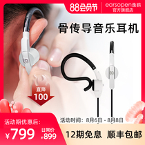 earsopen WR-5 Bone conduction in-ear Headphones for hands-free in-line music online class Calls