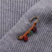 Autumn and winter wool cardigan pins hand-wound beaded corsage jacket shawl buckle corsage fashion new brooch