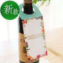  2018 wedding supplies new creative wine hanging card listing red wine hanging card ◆New product◆Wedding banquet