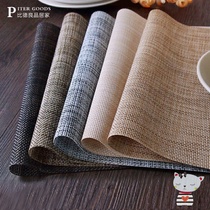 Large size placemats PVC coffee table mat table mat tablecloth insulation mat Nordic Japanese bowl mat waterproof and oil-proof large pad