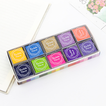 Childrens finger painting ink printing table color non-toxic washable ink set kindergarten hand drawing material